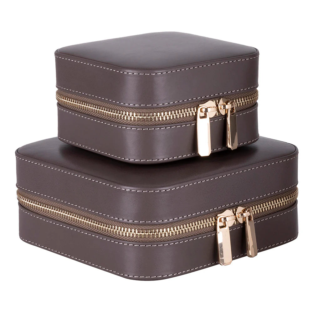 Amanda Leather Jewelry Box, Medium