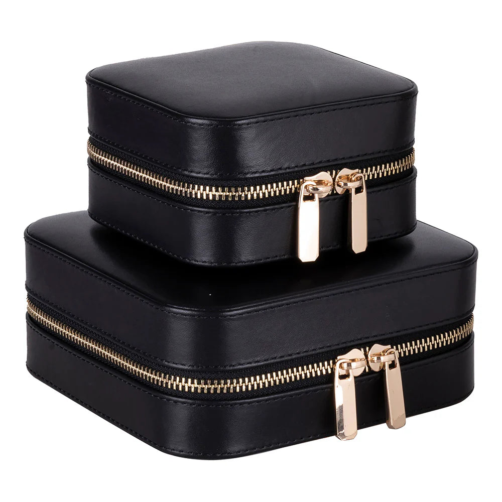 Amanda Leather Jewelry Box, Medium