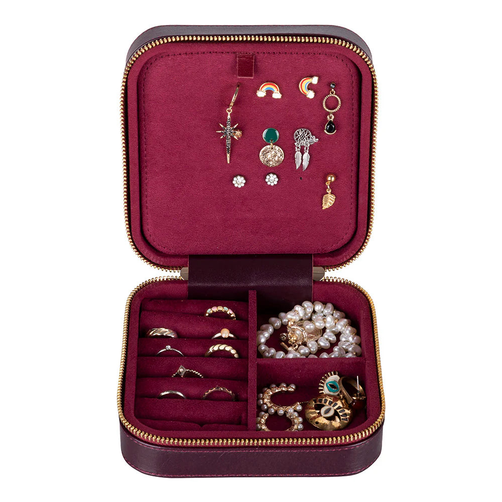 Amanda Leather Jewelry Box, Large