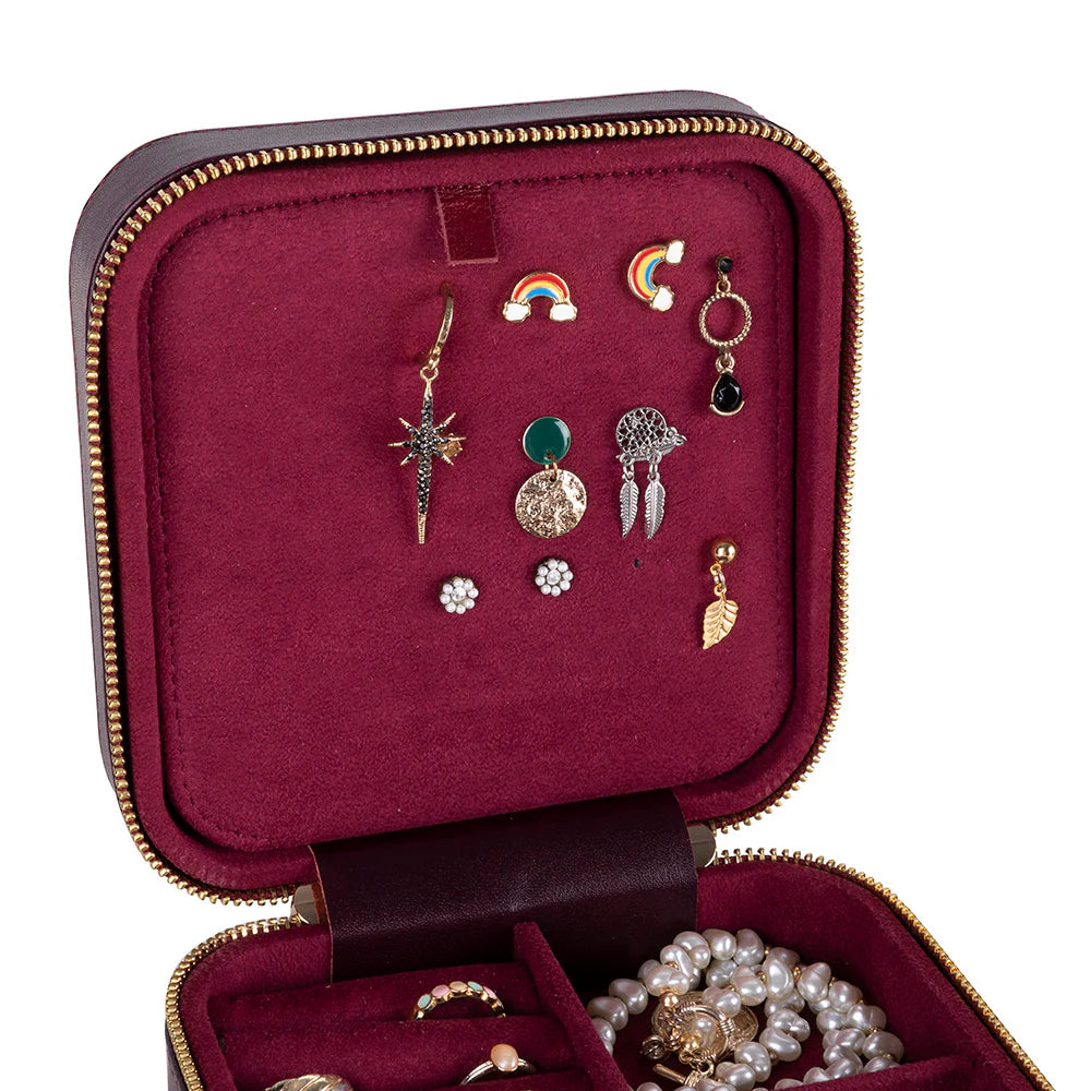 Amanda Leather Jewelry Box, Large