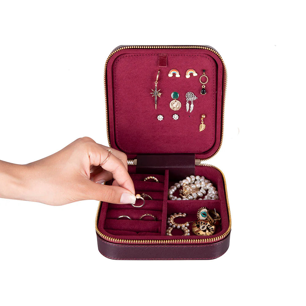 Amanda Leather Jewelry Box, Large