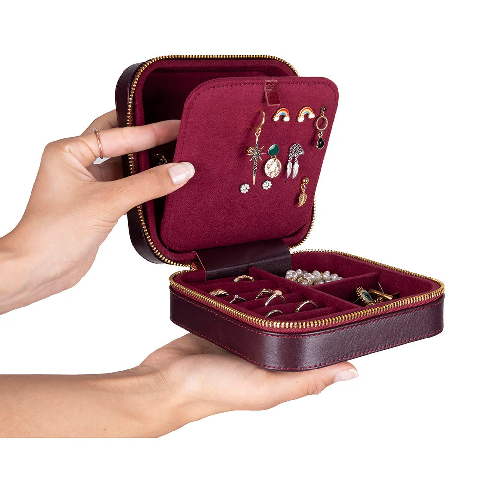 Amanda Leather Jewelry Box, Large