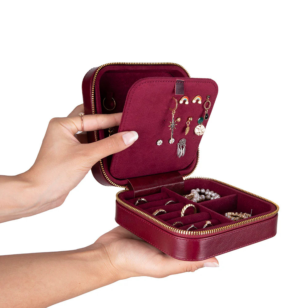 Amanda Leather Jewelry Box, Large