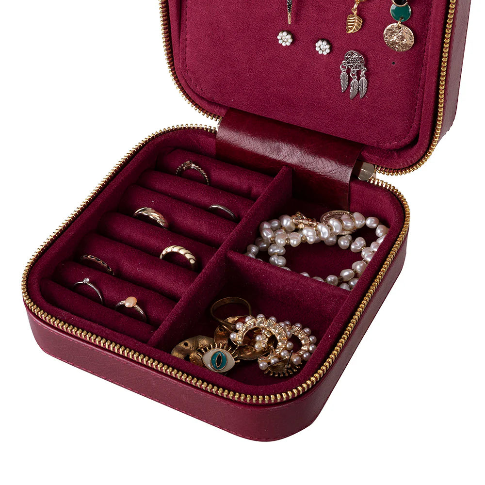 Amanda Leather Jewelry Box, Large