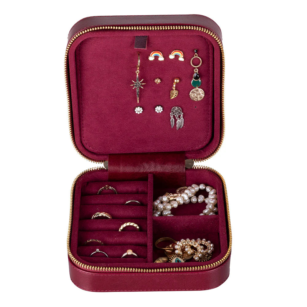 Amanda Leather Jewelry Box, Large