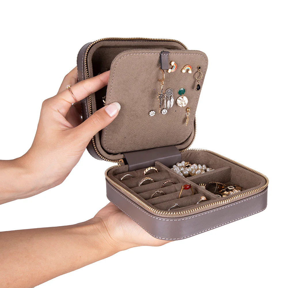 Amanda Leather Jewelry Box, Large