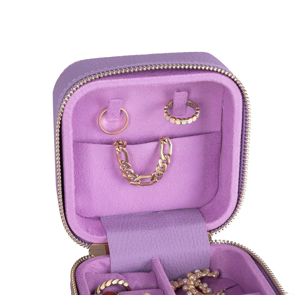 Amanda Leather Jewelry Box, Medium