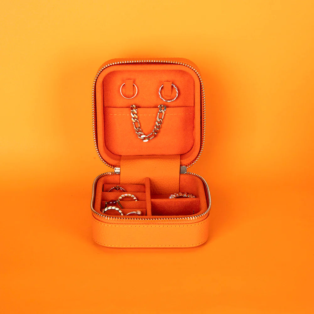 Amanda Leather Jewelry Box, Medium