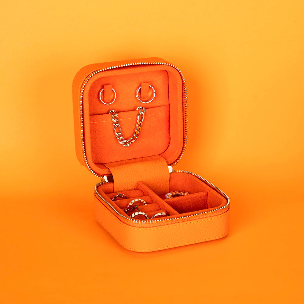 Amanda Leather Jewelry Box, Medium