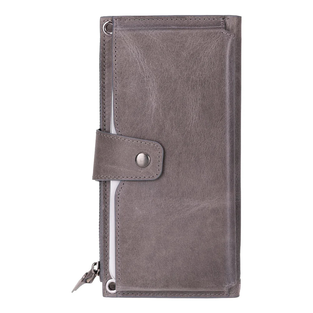 Lozan Strap Leather Crossbody Wallet