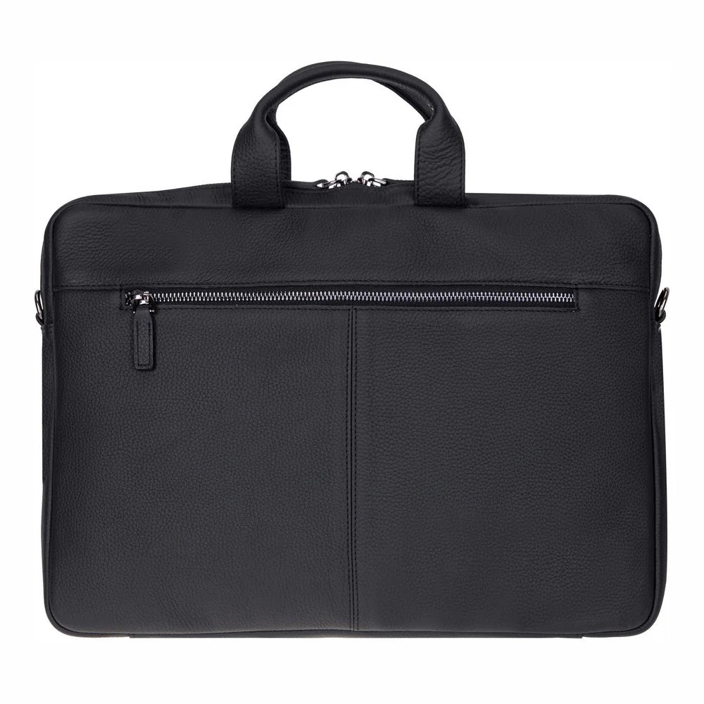 Truro Leather Business Briefcase / Laptop Case 16" with Suitcase