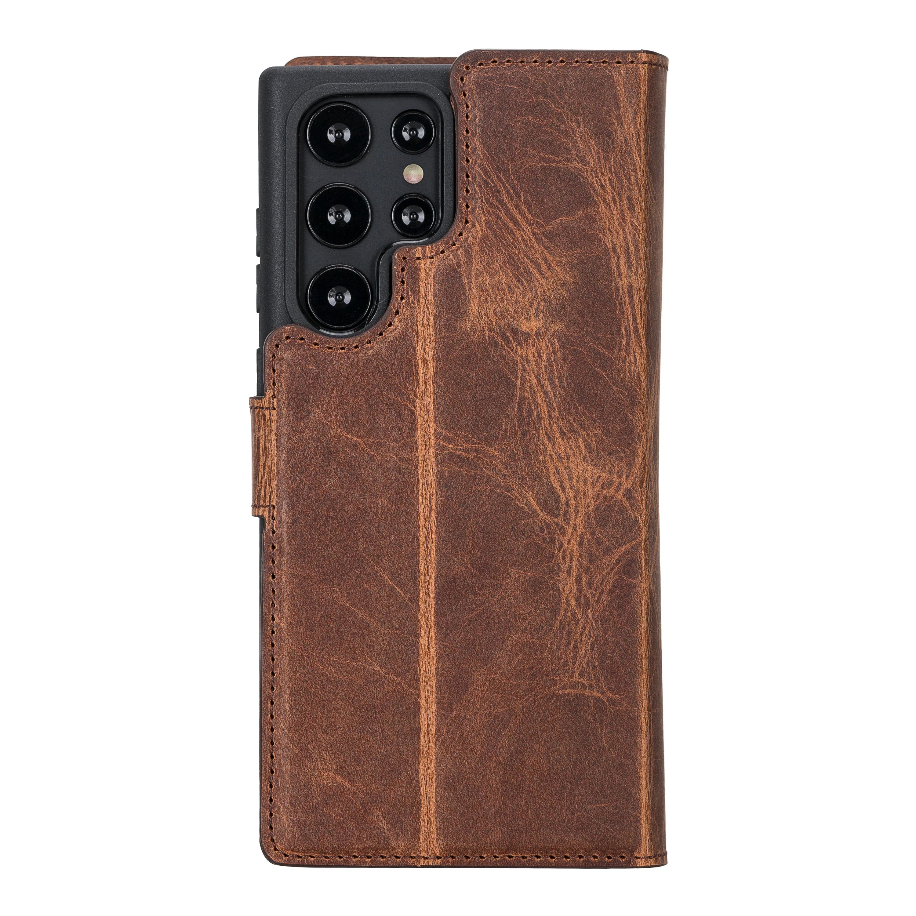 Magic Samsung Galaxy S23 Ultra Leather Detachable Wallet Case