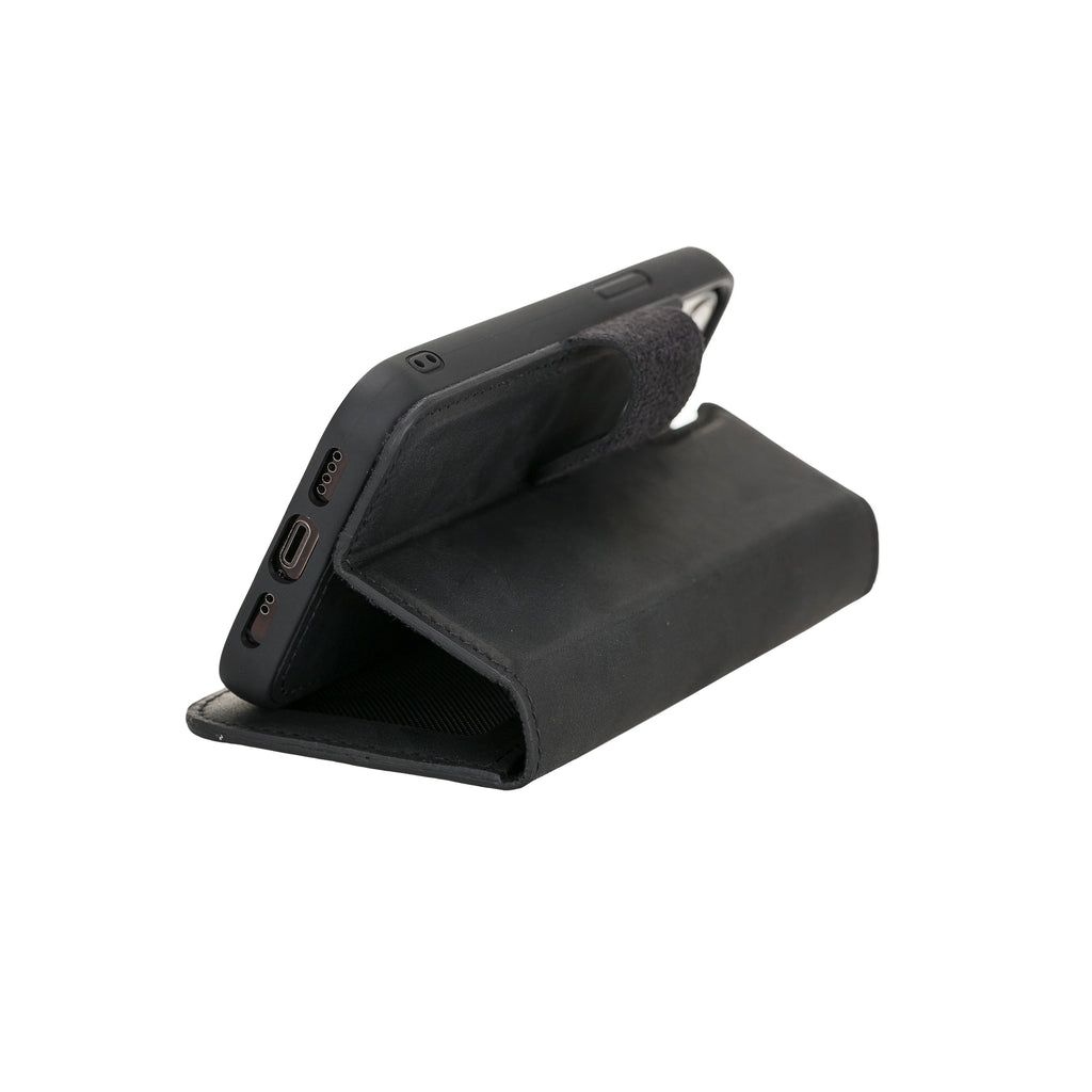 Liluri iPhone 12 Mini Detachable Leather Wallet Case