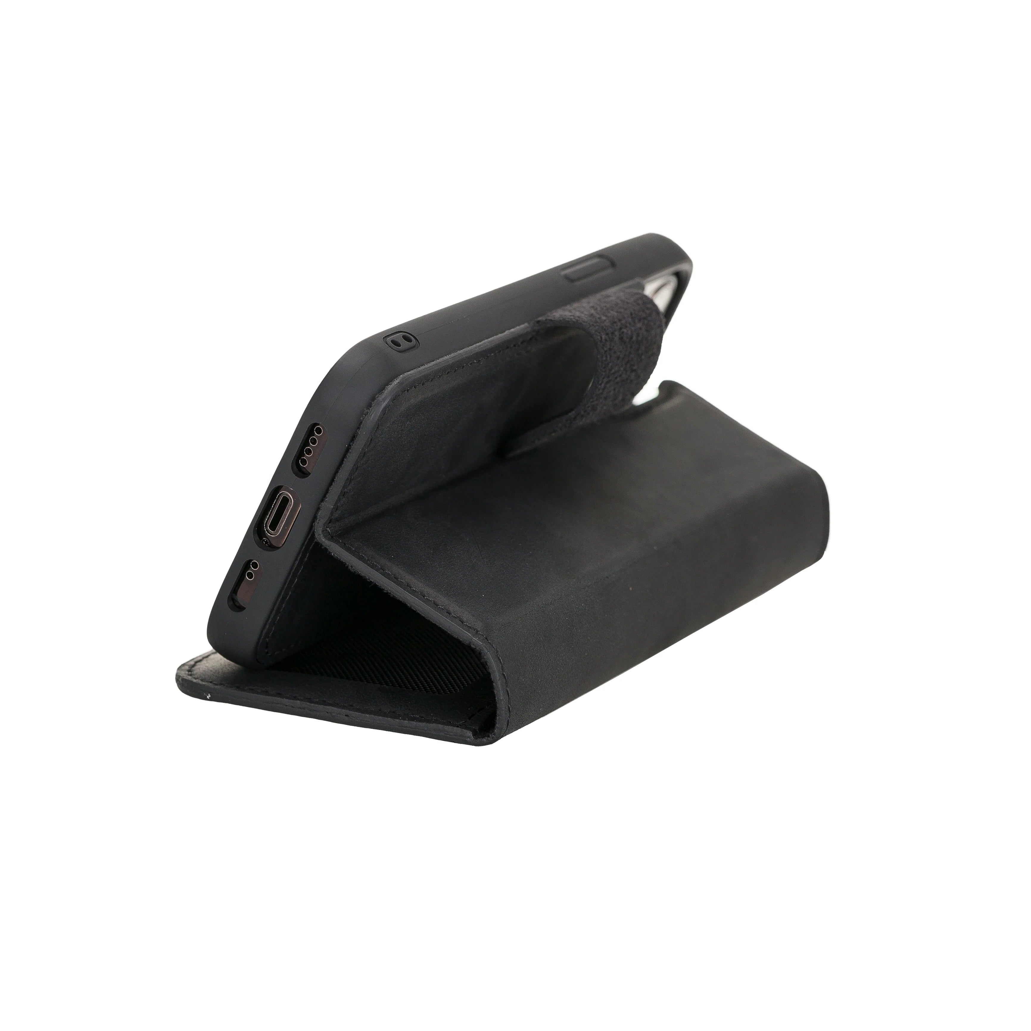 Liluri iPhone 12 Mini Detachable Leather Wallet Case