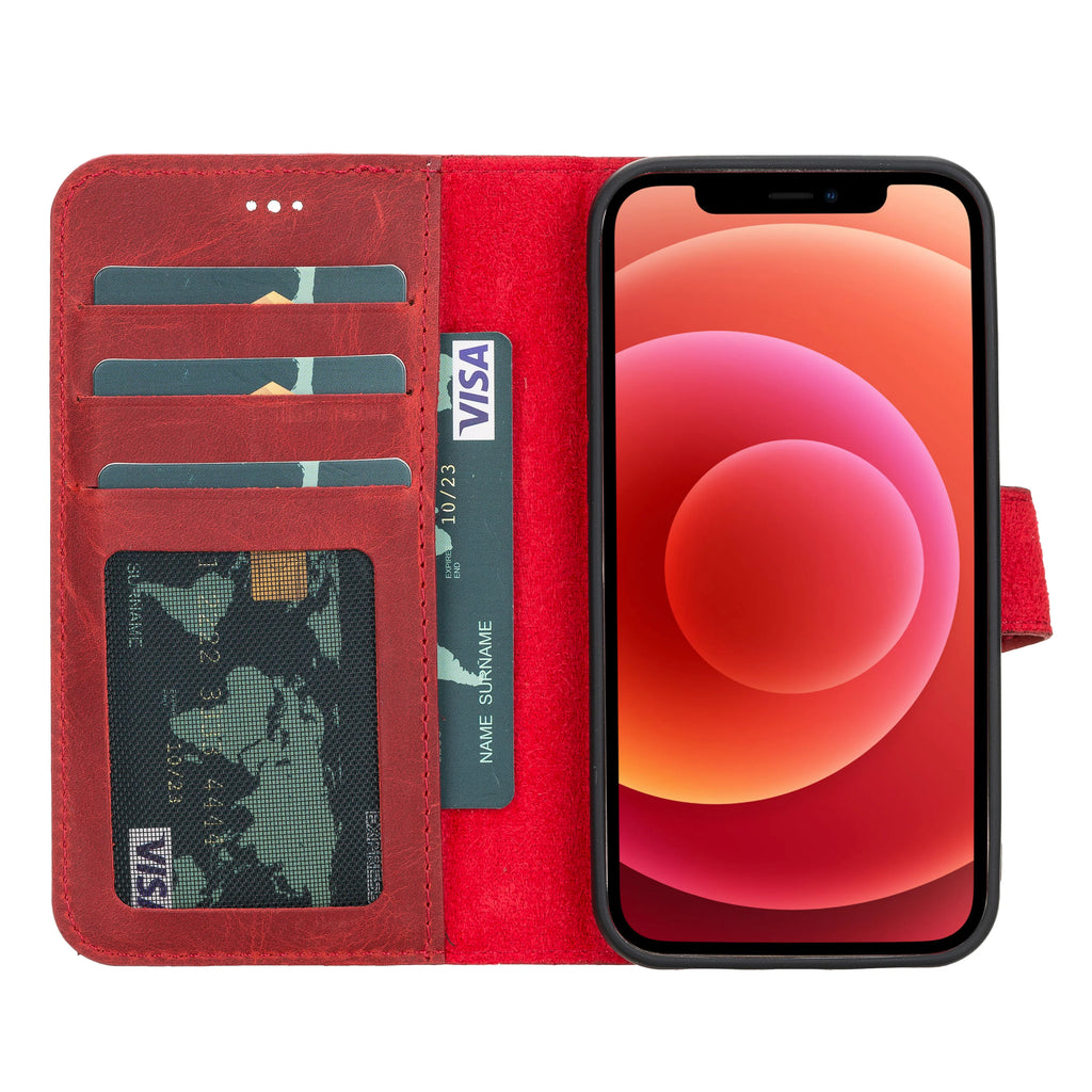 Liluri iPhone 12 Mini Detachable Leather Wallet Case