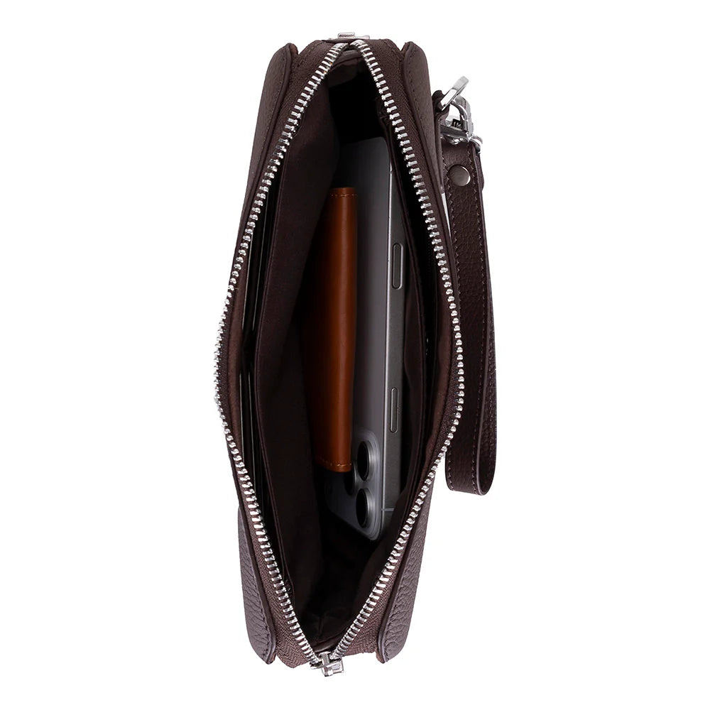 Lupus Leather Clutch Bag