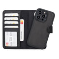Liluri iPhone 14 Pro Detachable Leather Wallet Case