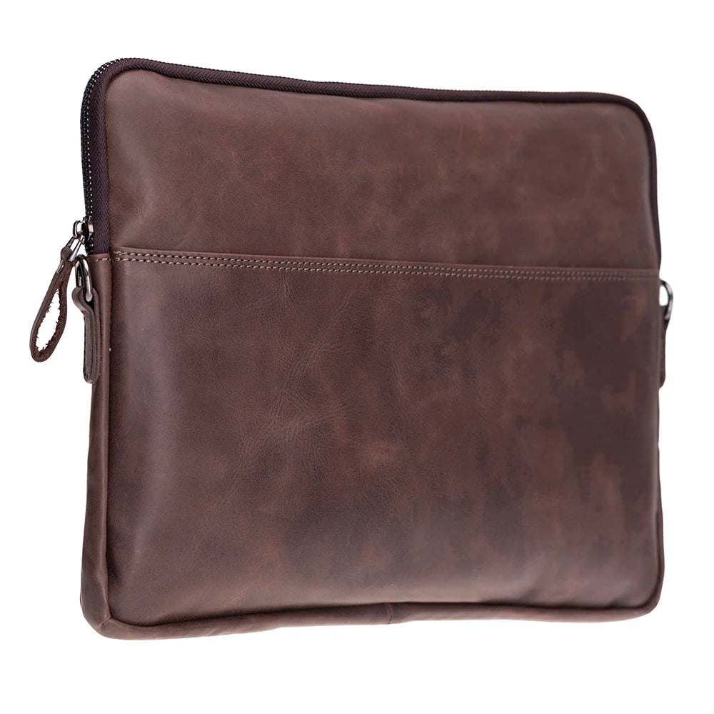 Leeds Slim Leather Laptop / Tablet Sleeve