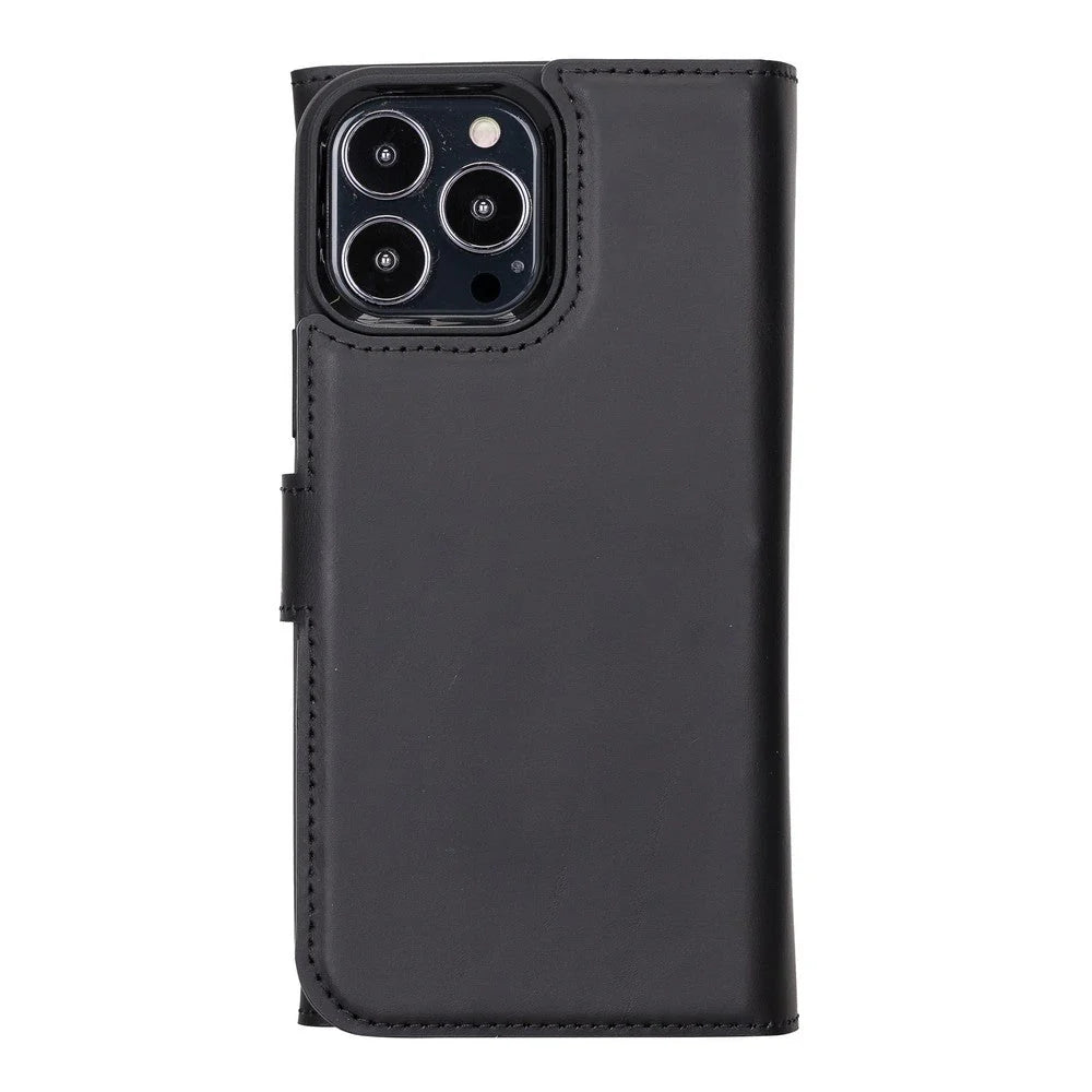 Santa iPhone 13 Pro Max Leather Detachable Wallet Case