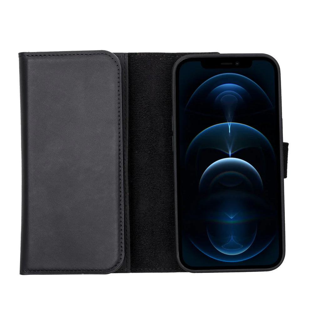 Santa iPhone 13 Pro Leather Detachable Wallet Case
