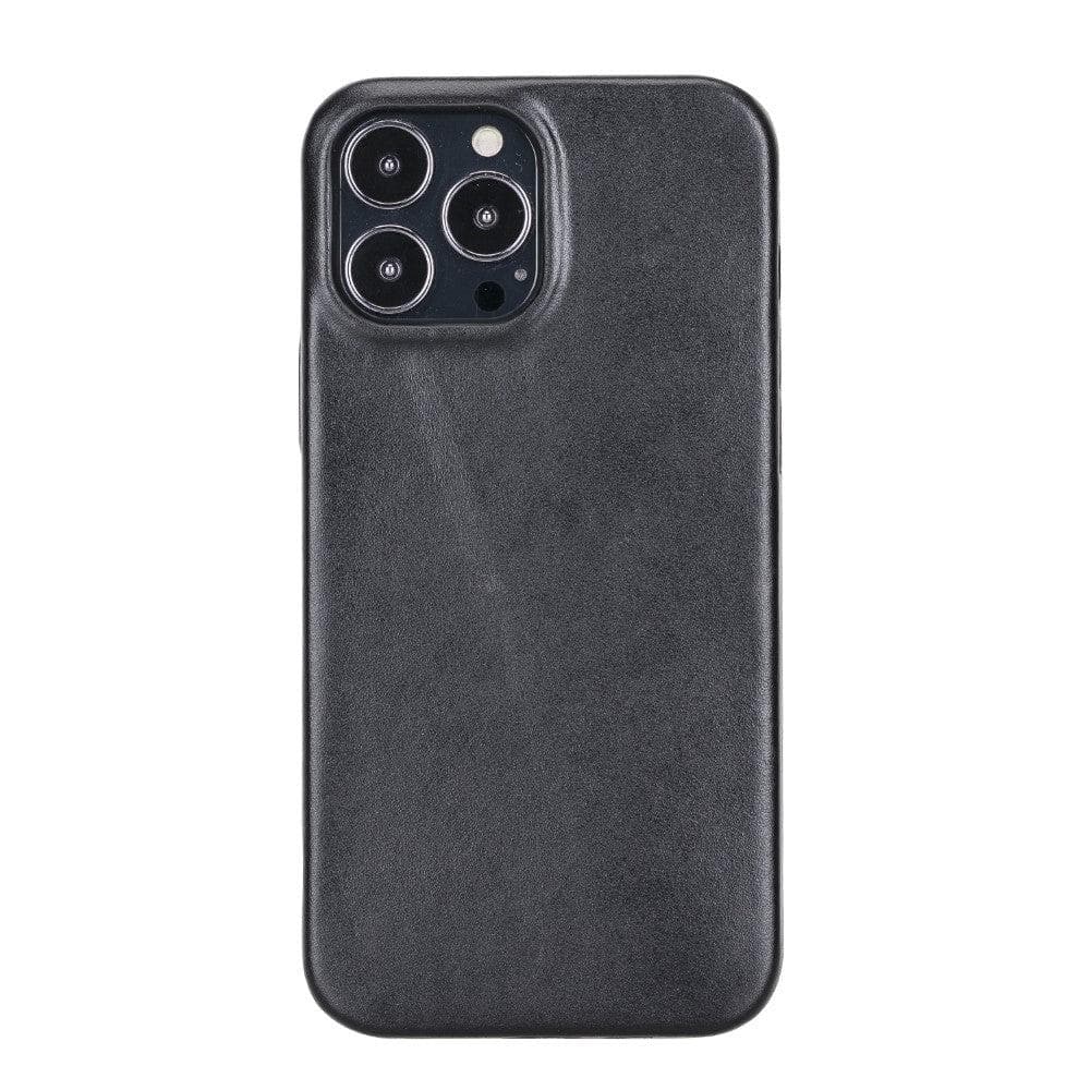 Apple iPhone IP13 Series Leather Case / RC - Rock Cover iPhone 13 Pro Max 6.7" / Antic Brown