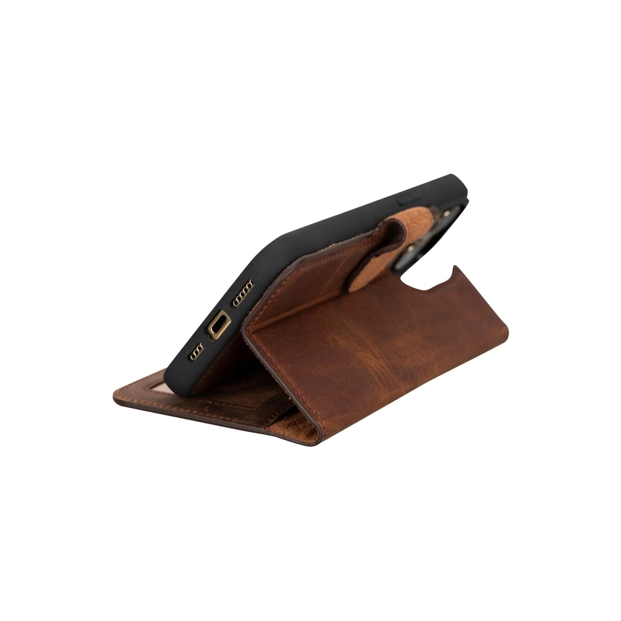 Magic iPhone 15 Detachable Leather Wallet Case