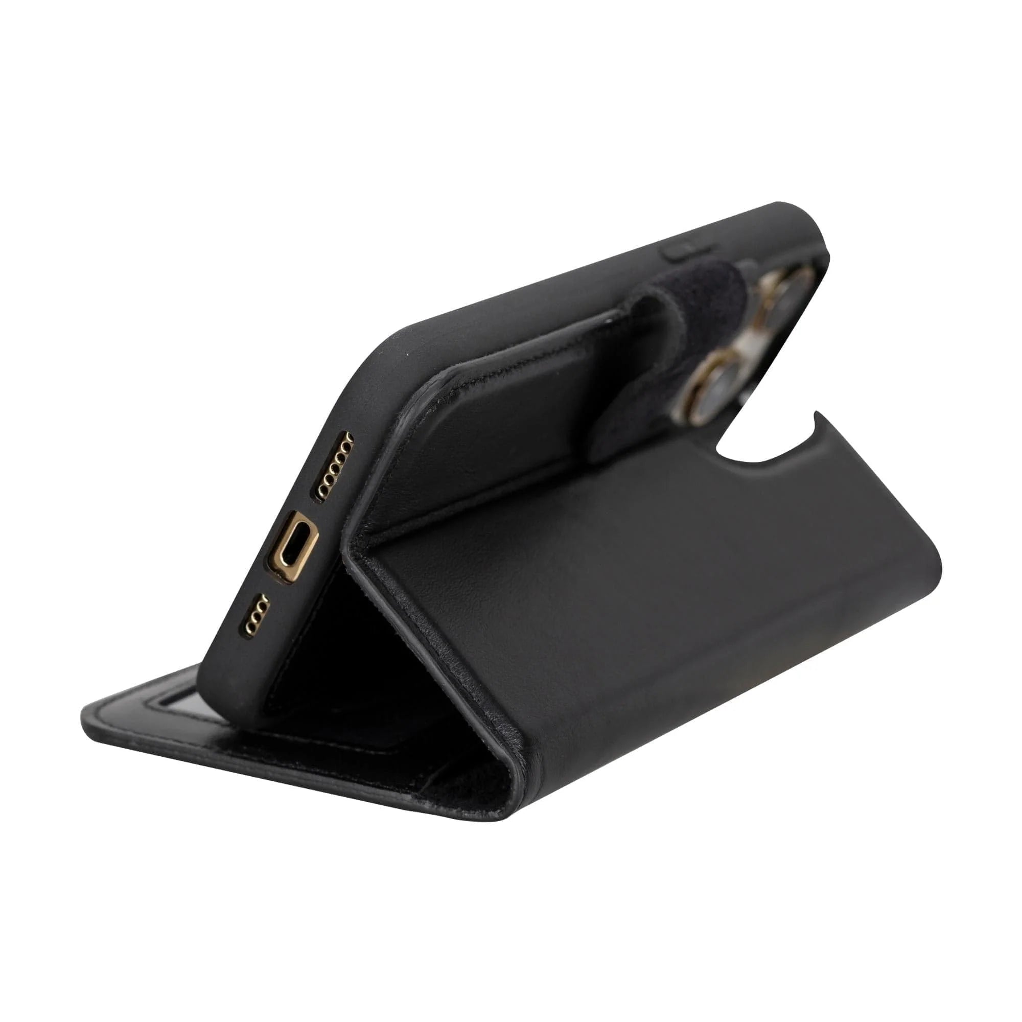 iPhone 15 Series Leather Wallet Case Tan / iPhone 15 Pro Max