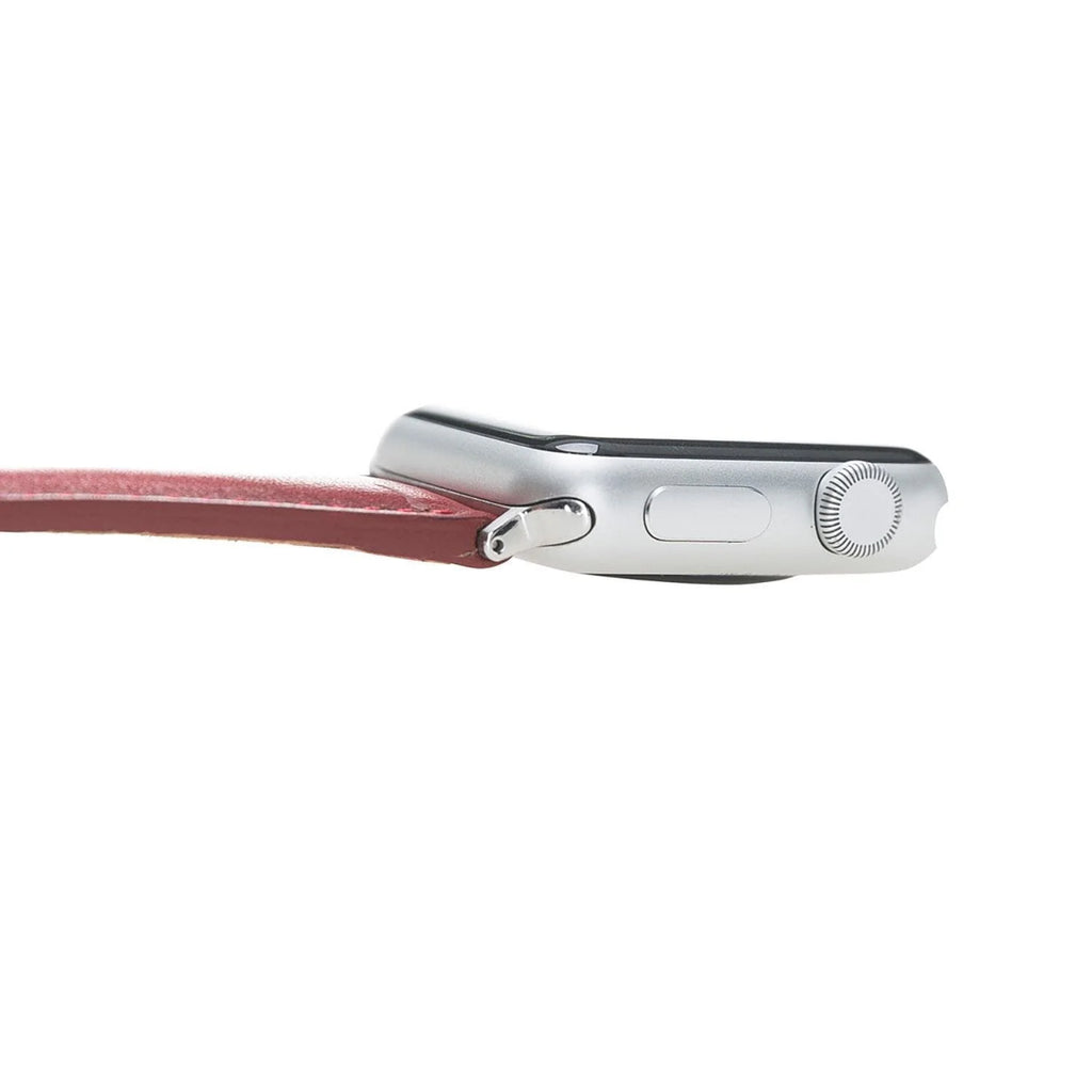 Leather Apple Watch Bands - Clasic Slim Style BRN7