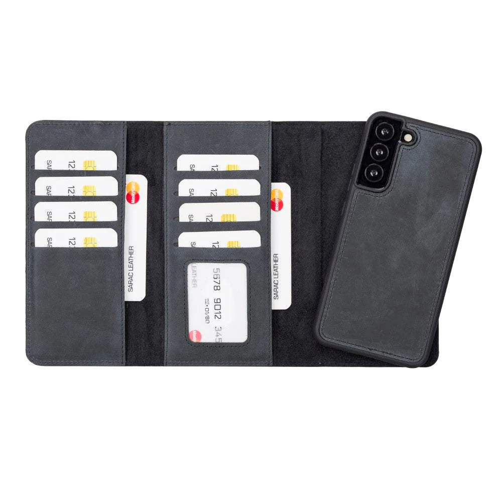 Santa Samsung Galaxy S22 Plus Leather Detachable Wallet Case