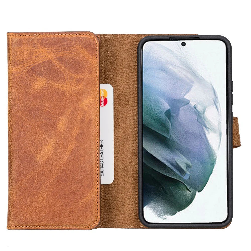 Santa Samsung Galaxy S22 Plus Leather Detachable Wallet Case