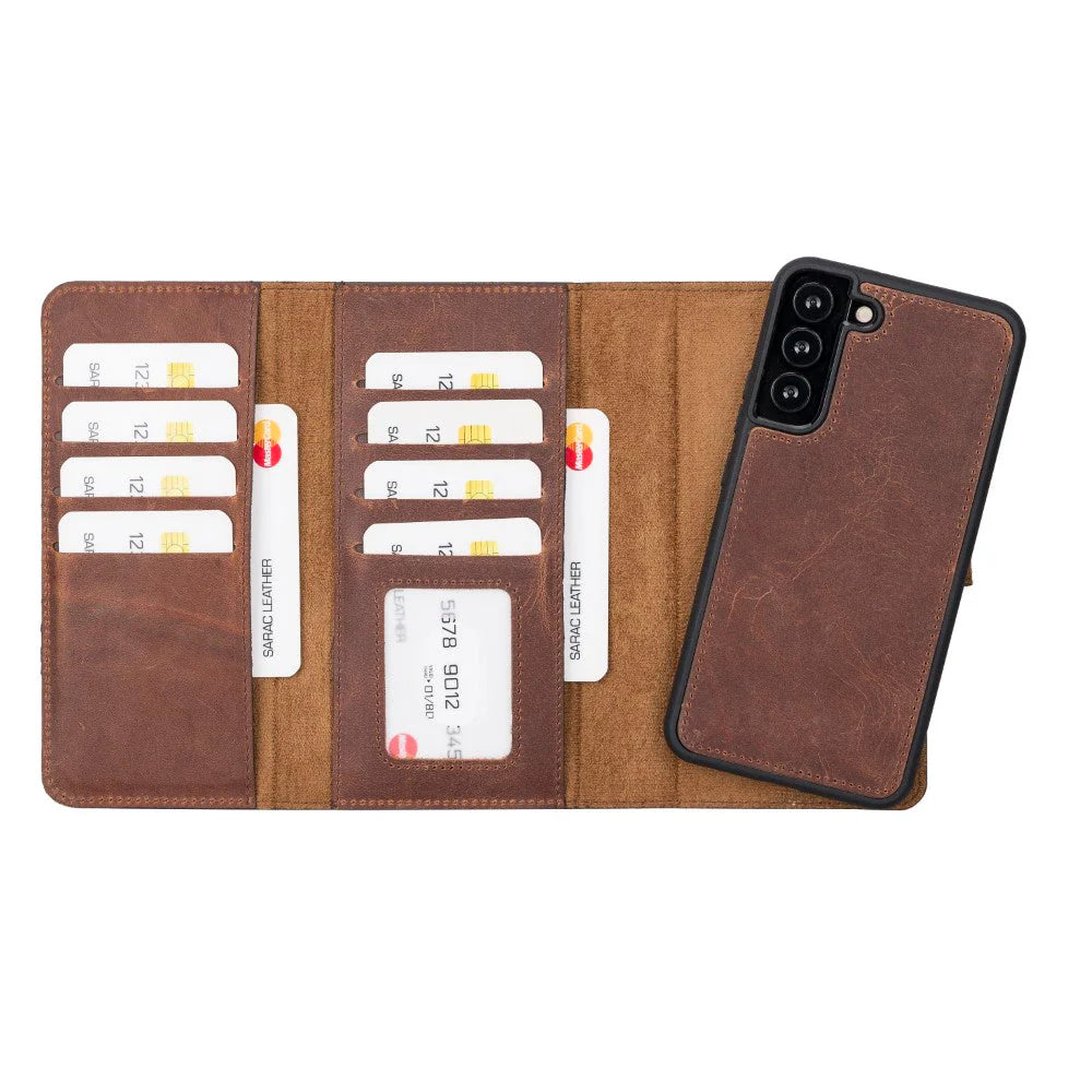 Santa Samsung Galaxy S22 Plus Leather Detachable Wallet Case